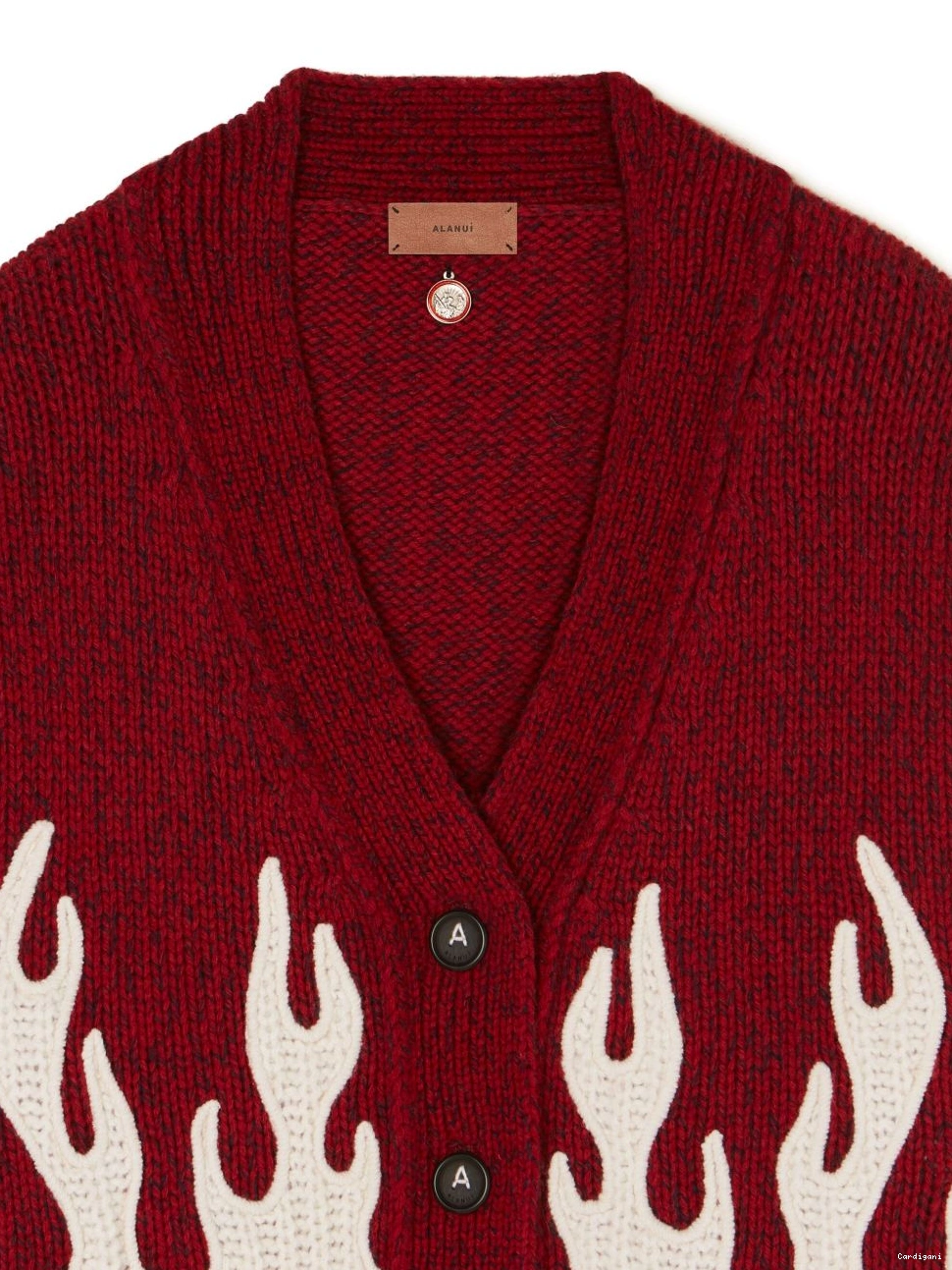 Affordable flame-motif cardigan Alanui cropped Women 0409